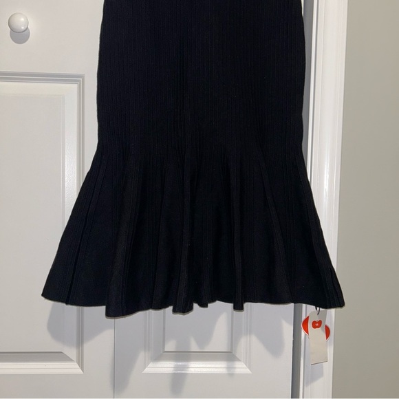 Cider Black Midi Knit Mermaid Dress - Picture 5 of 8